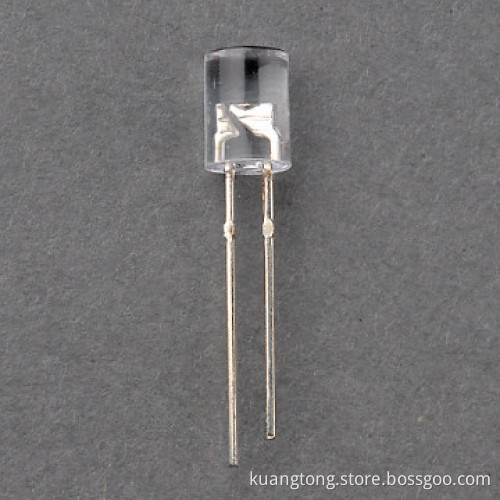 5mm flat emitting yellow led diode
